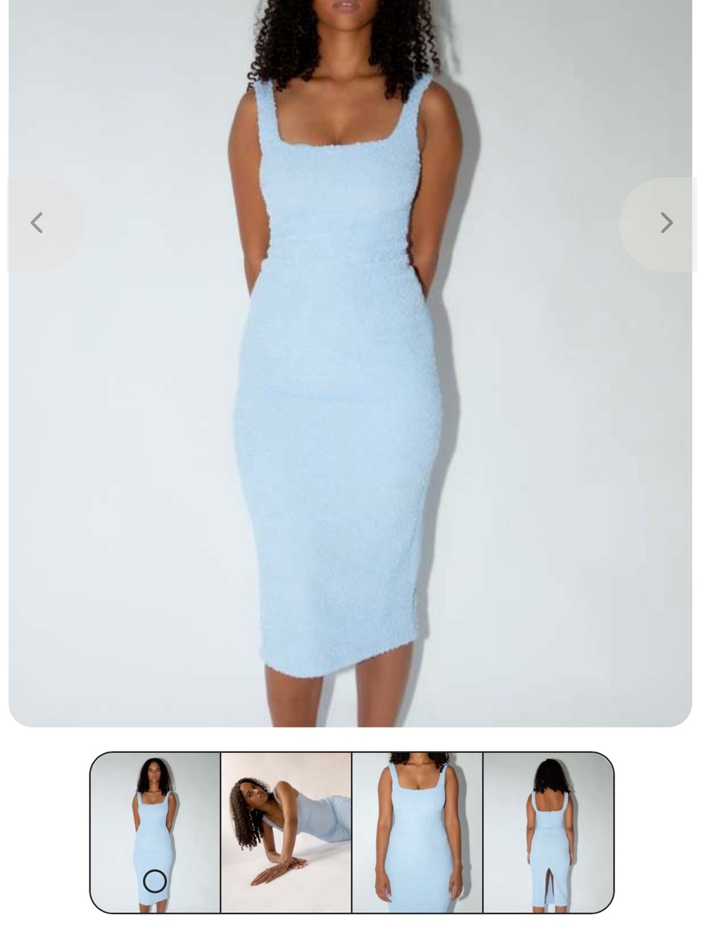 ASTR The Label MIDI CRISANTA DRESS - BLUE